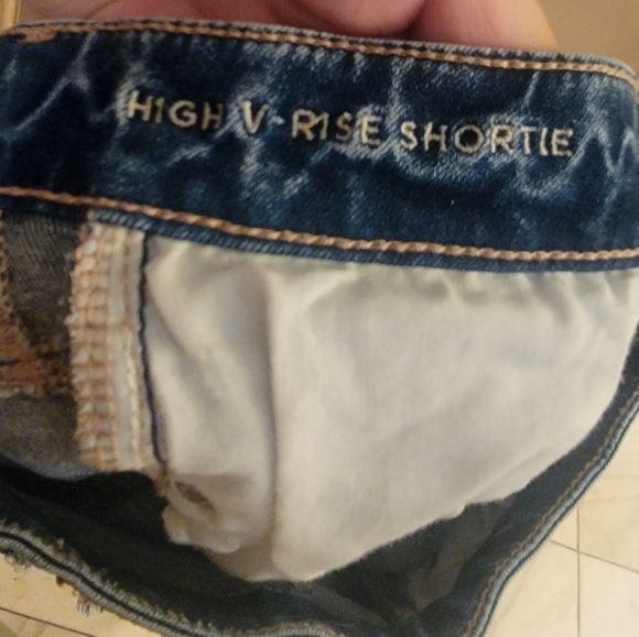 Misses Sz 4 American Eagle High V-rise Shorts Next Level Stretch - Picture 3 of 7